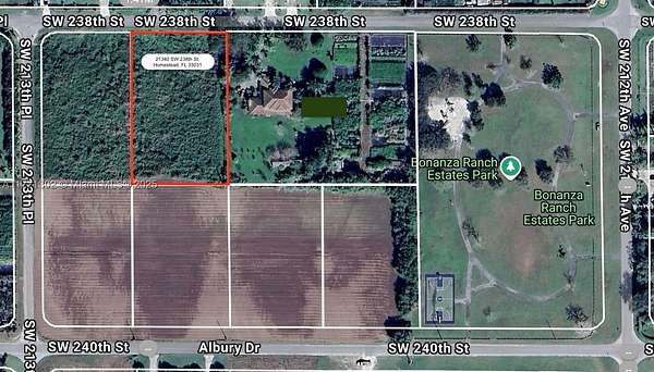 1.25 Acres of Residential Land for Sale in Homestead, Florida