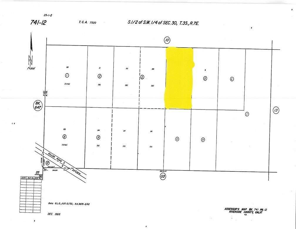 5 Acres of Land for Sale in Thousand Palms, California
