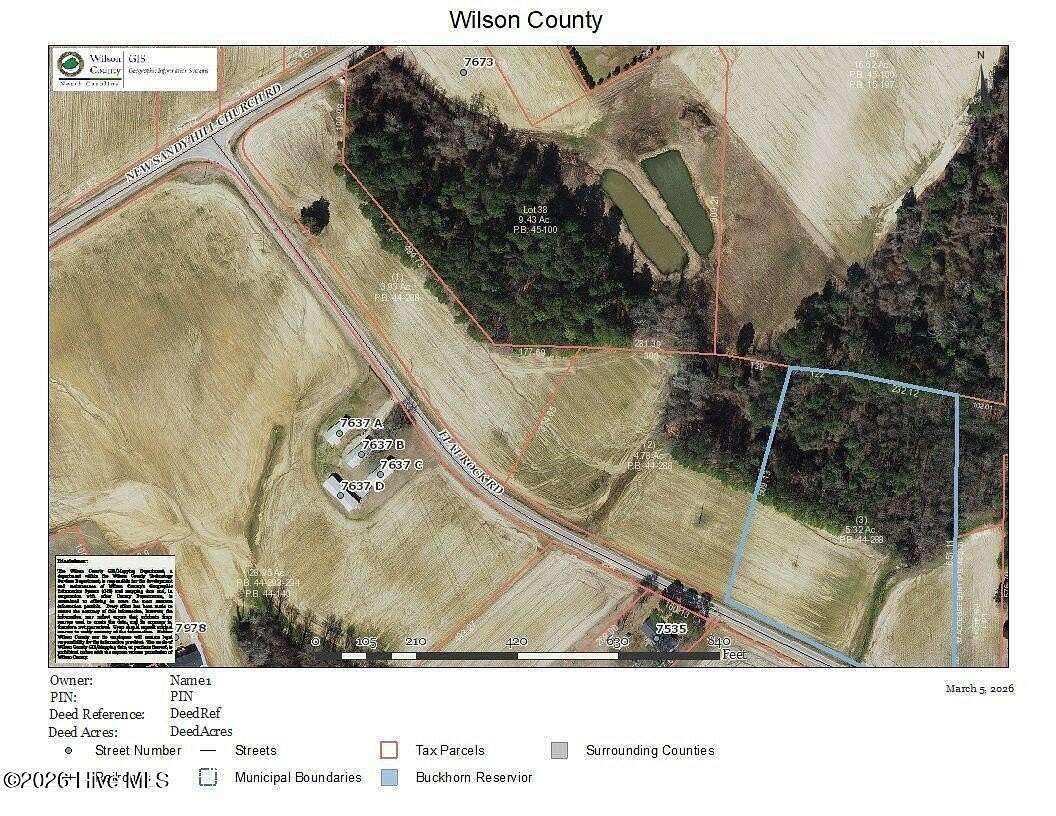5.65 Acres of Residential Land for Sale in Sims, North Carolina