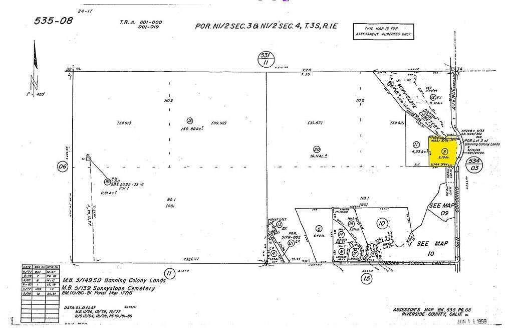 3.13 Acres of Residential Land for Sale in Banning, California