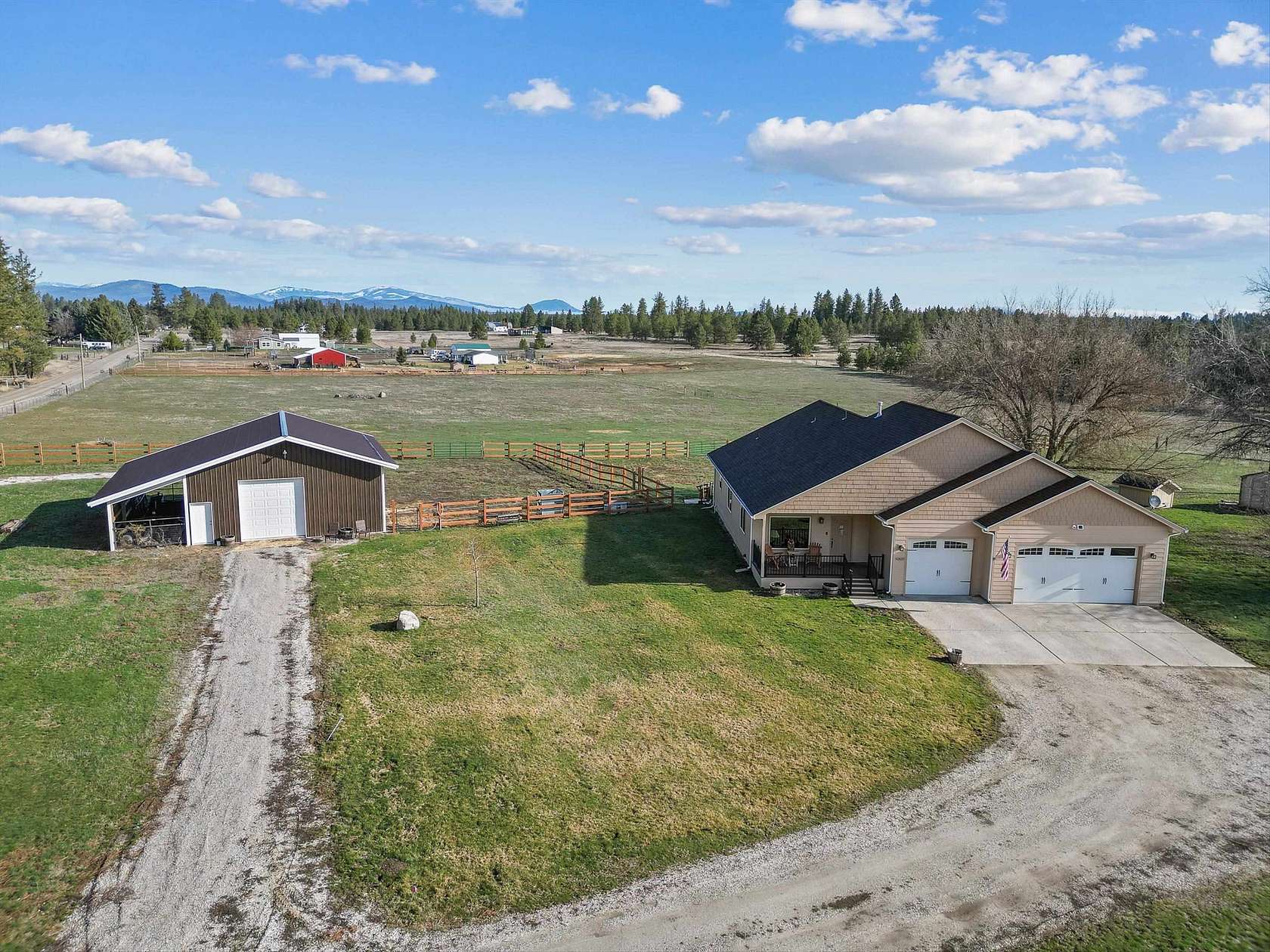 9.72 Acres of Land with Home for Sale in Deer Park, Washington