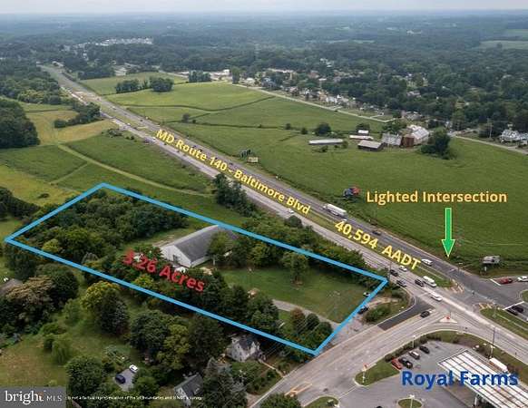 3.26 Acres of Commercial Land for Lease in Finksburg, Maryland