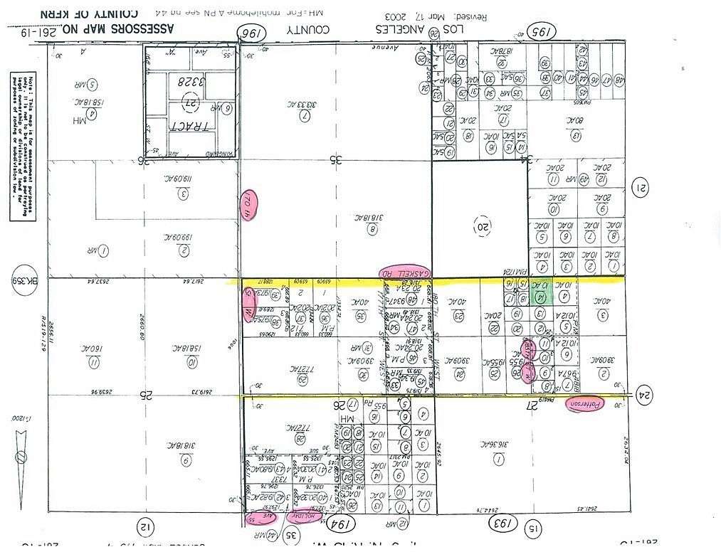 10 Acres of Recreational Land for Sale in Rosamond, California