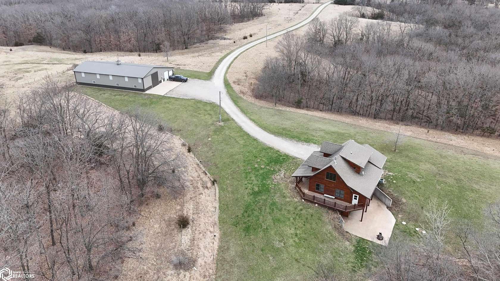 16.8 Acres of Land with Home for Sale in Drakesville, Iowa