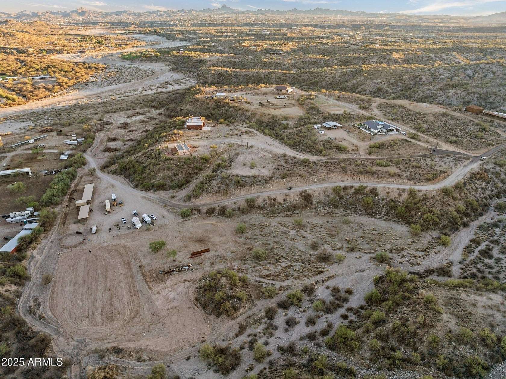 4.7 Acres of Residential Land with Home for Sale in Wickenburg, Arizona