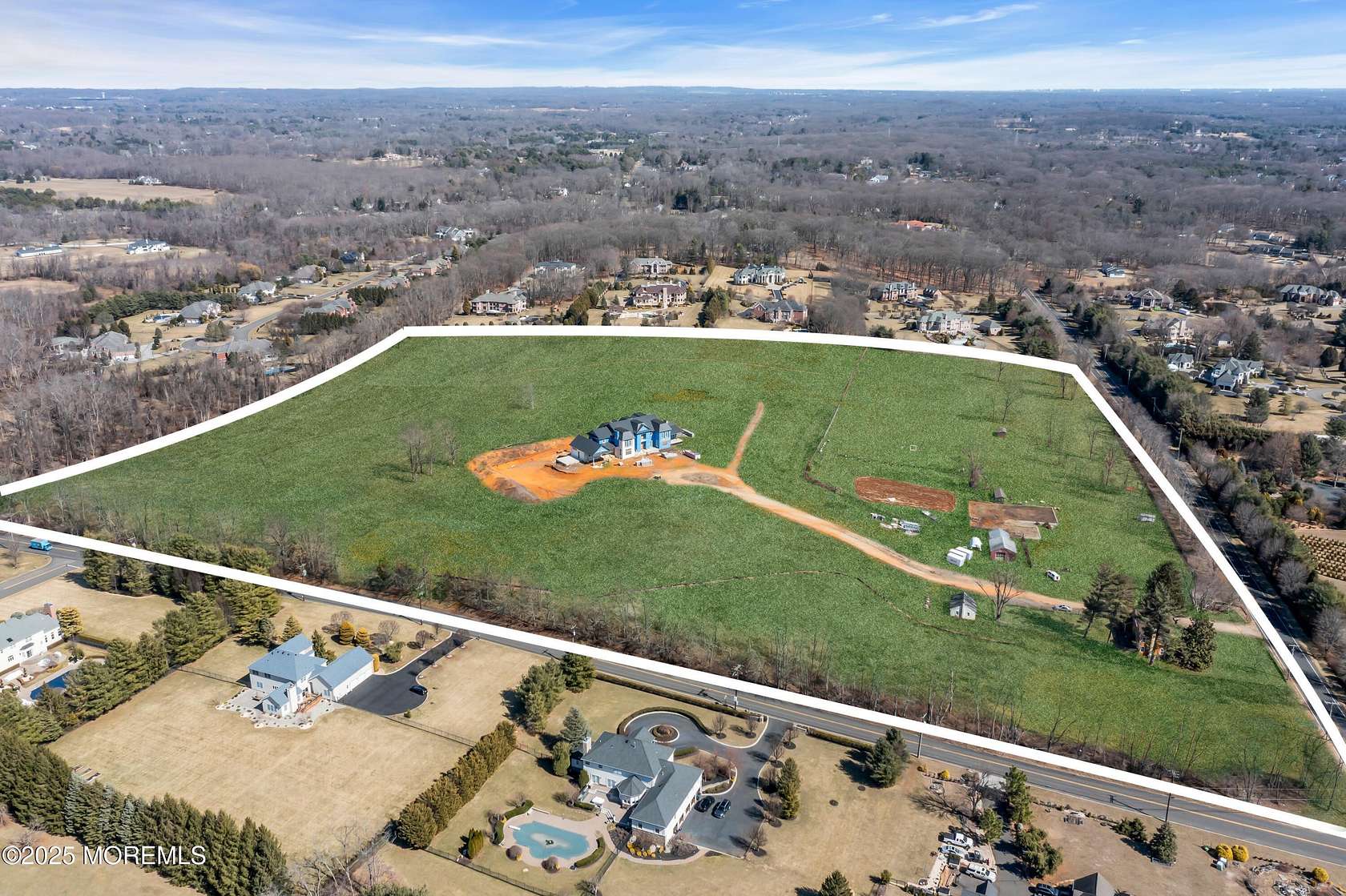 40.3 Acres of Agricultural Land with Home for Sale in Colts Neck, New Jersey