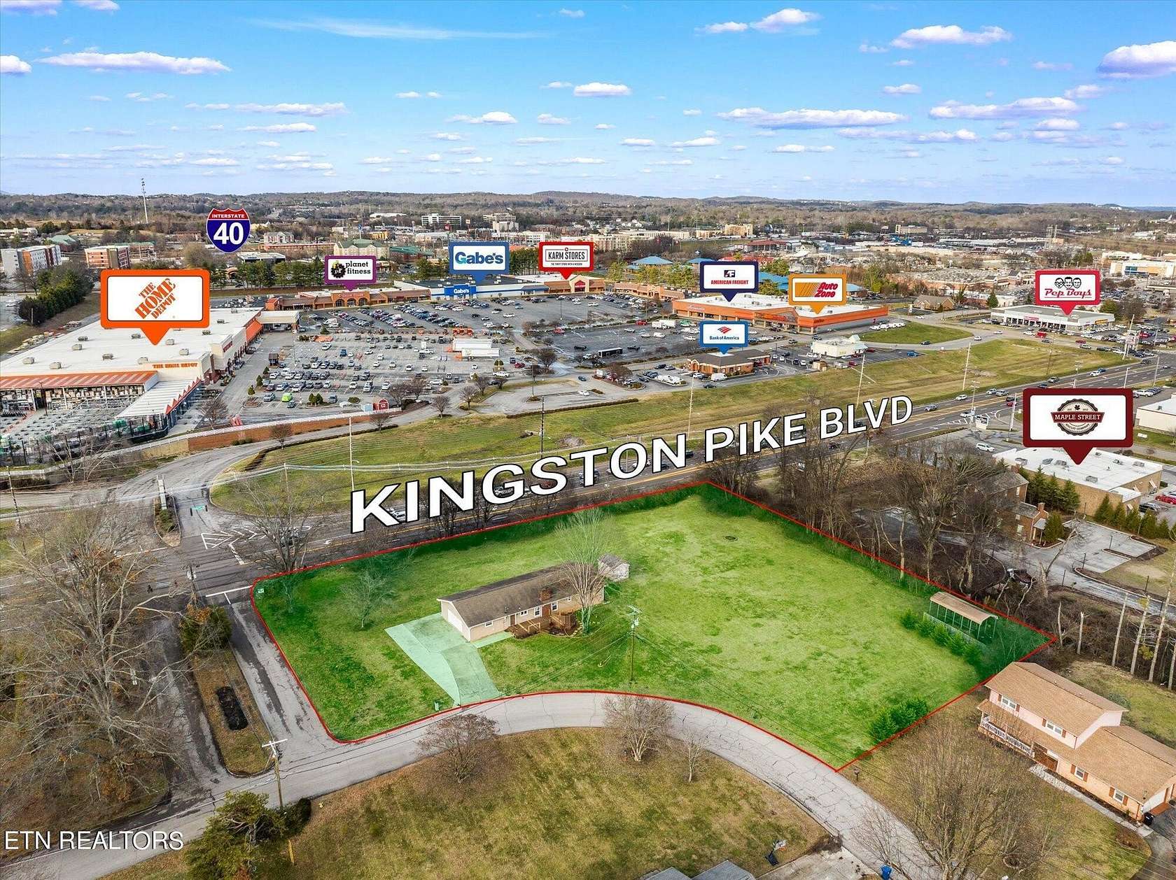 1.73 Acres of Improved Mixed-Use Land for Sale in Knoxville, Tennessee