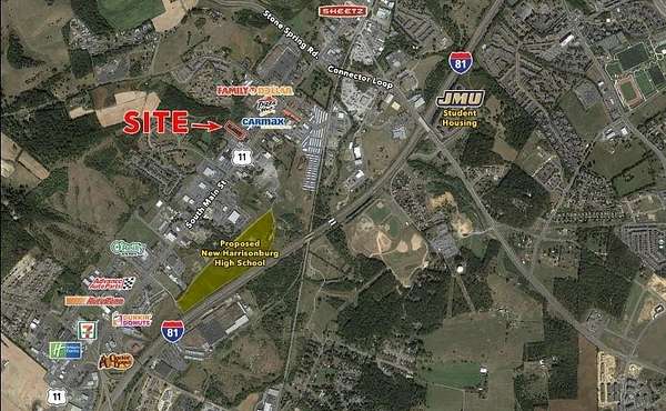 1.75 Acres of Commercial Land for Sale in Harrisonburg, Virginia