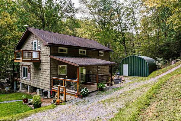 7.48 Acres of Residential Land with Home for Sale in Moatsville, West Virginia