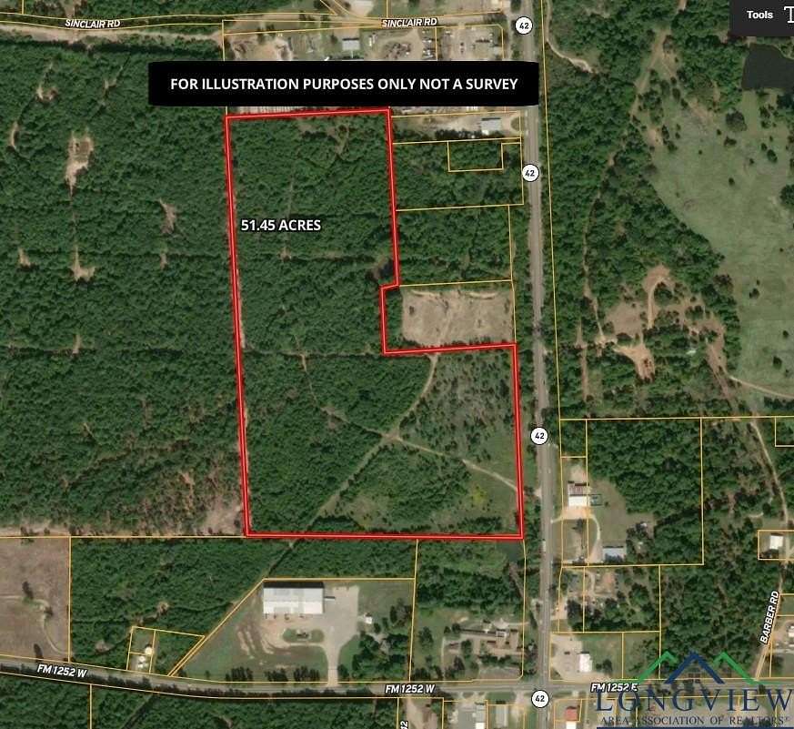 51.5 Acres of Land for Sale in Kilgore, Texas