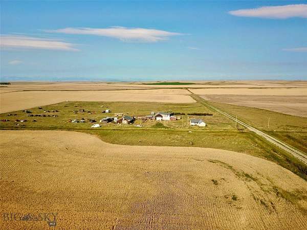 10 Acres of Land with Home for Sale in Valier, Montana