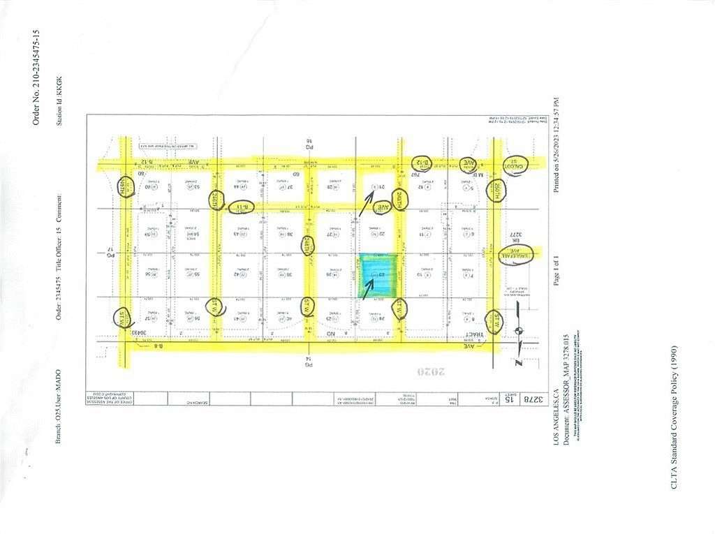 2.54 Acres of Residential Land for Sale in Lancaster, California