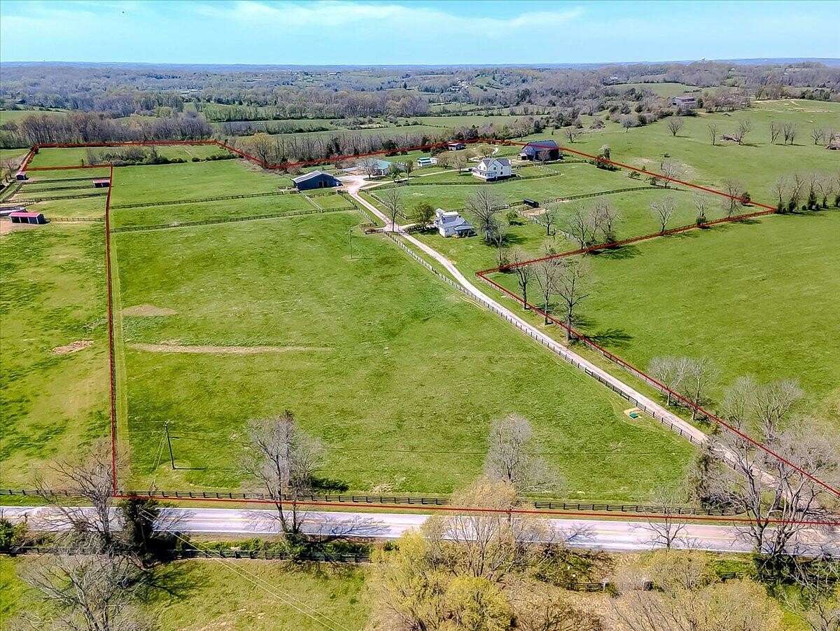 31.6 Acres of Agricultural Land with Home for Sale in Versailles, Kentucky