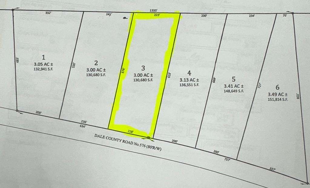 3 Acres of Residential Land for Sale in Headland, Alabama
