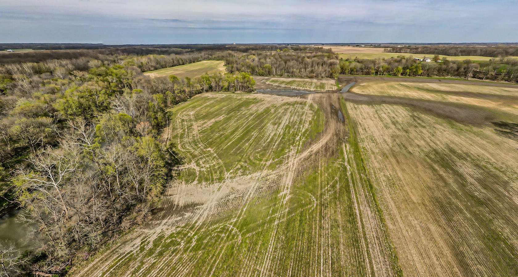 34.8 Acres of Recreational Land & Farm for Sale in Oakland, Illinois