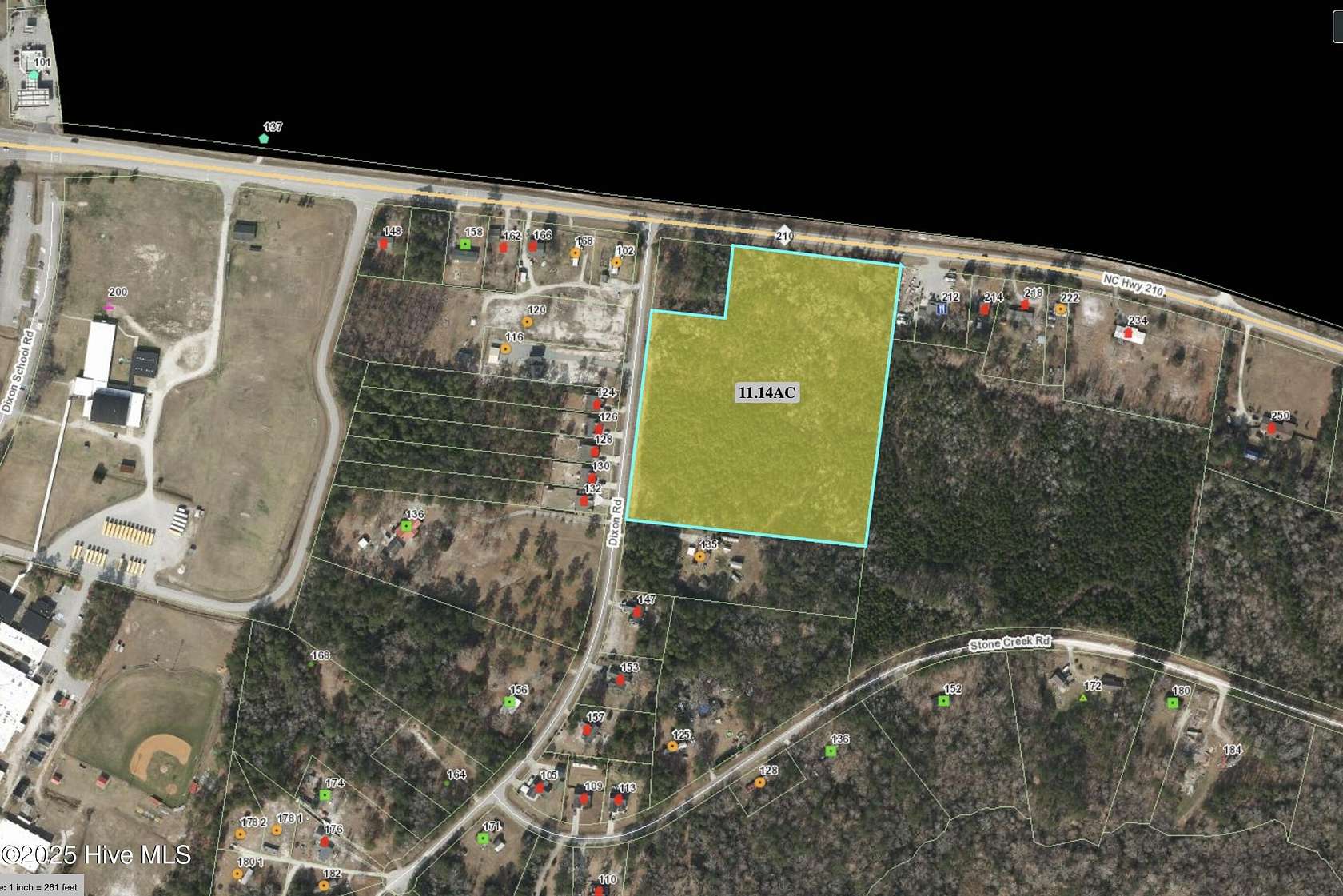 11.3 Acres of Land for Sale in Holly Ridge, North Carolina