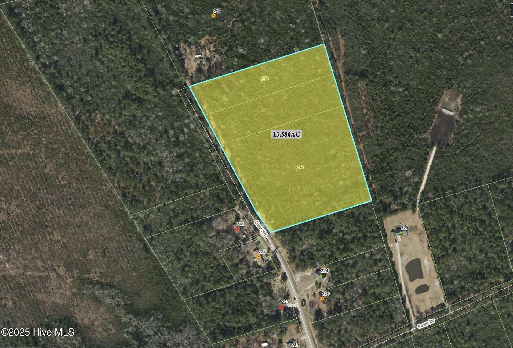 13.5 Acres of Recreational Land for Sale in Hubert, North Carolina