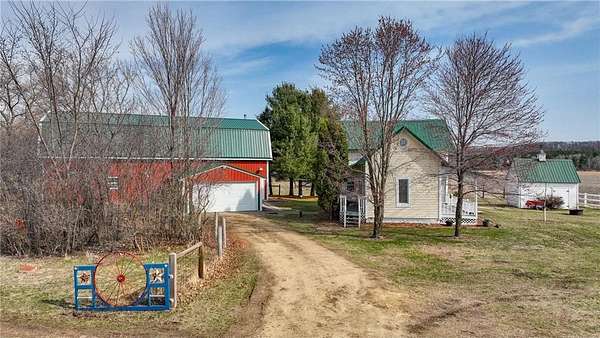 7.27 Acres of Residential Land with Home for Sale in Boyceville, Wisconsin
