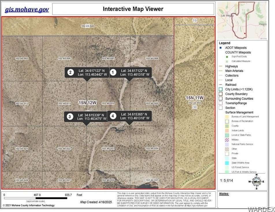 10 Acres of Recreational Land for Sale in Wikieup, Arizona