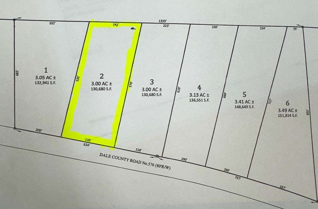 3 Acres of Residential Land for Sale in Headland, Alabama