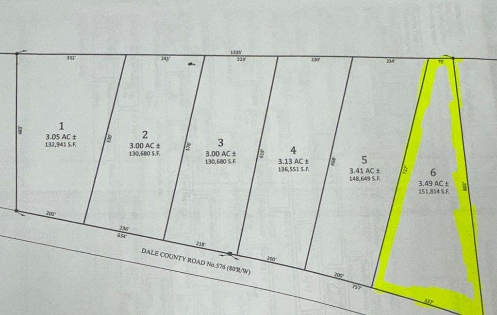 3.49 Acres of Residential Land for Sale in Headland, Alabama