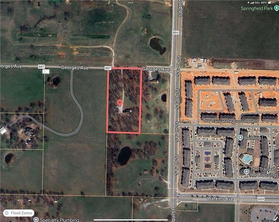4.86 Acres of Improved Commercial Land for Sale in Springdale, Arkansas
