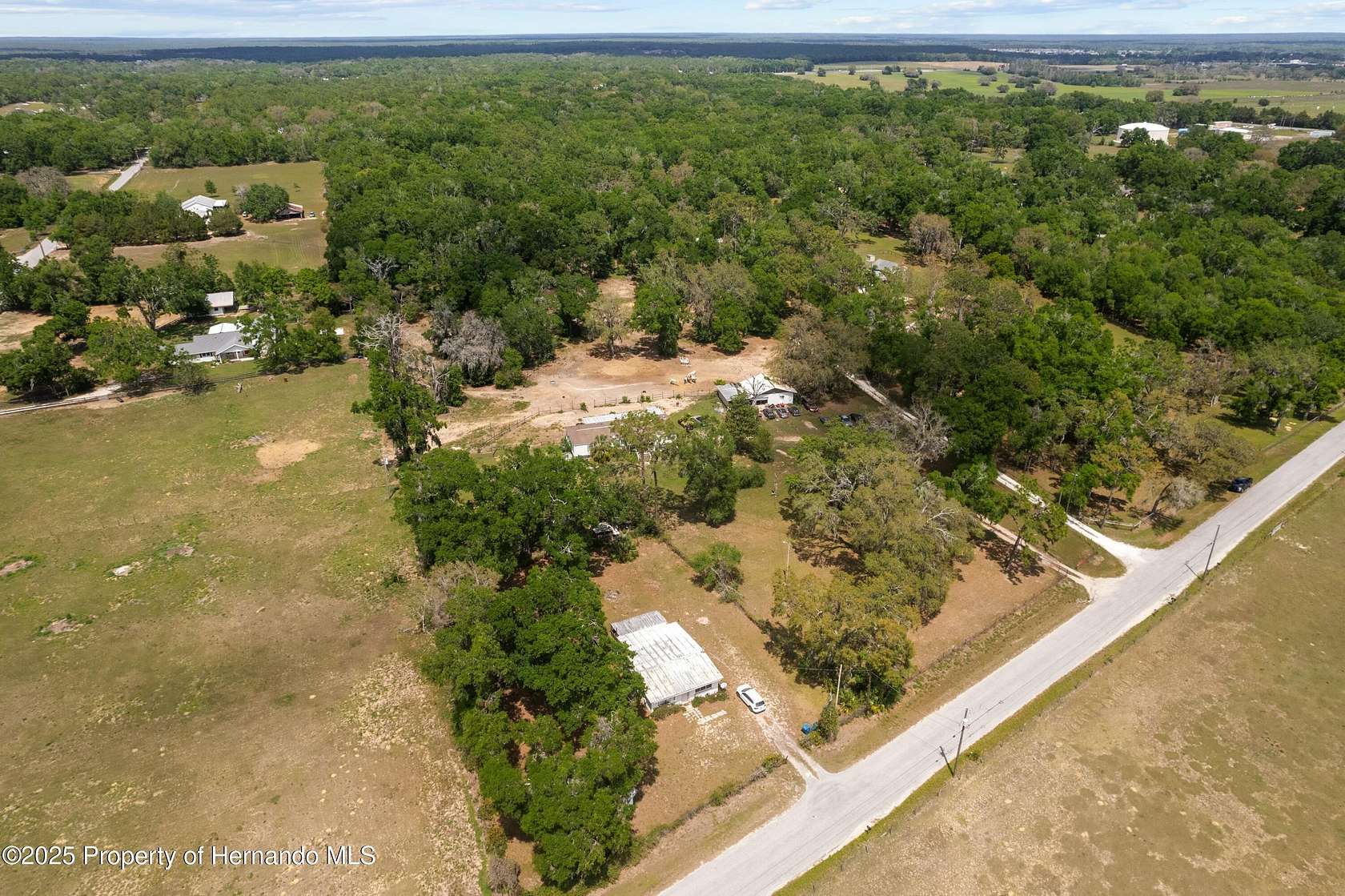 9.4 Acres of Land with Home for Sale in Brooksville, Florida