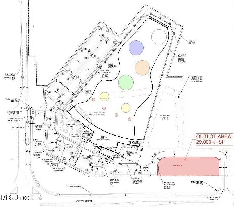 0.67 Acres of Commercial Land for Lease in Ridgeland, Mississippi
