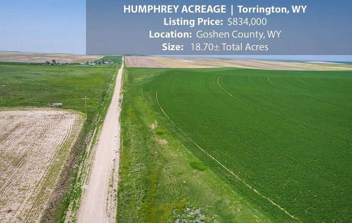 18.7 Acres of Land with Home for Sale in Torrington, Wyoming