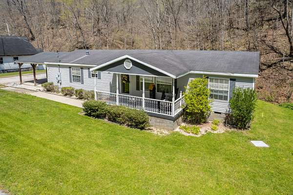 35 Acres of Land with Home for Sale in Salyersville, Kentucky