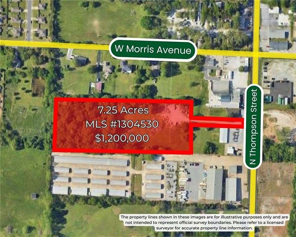 7.25 Acres of Mixed-Use Land for Sale in Springdale, Arkansas