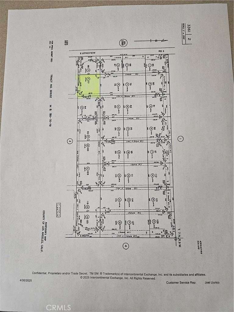 2.5 Acres of Land for Sale in Lancaster, California