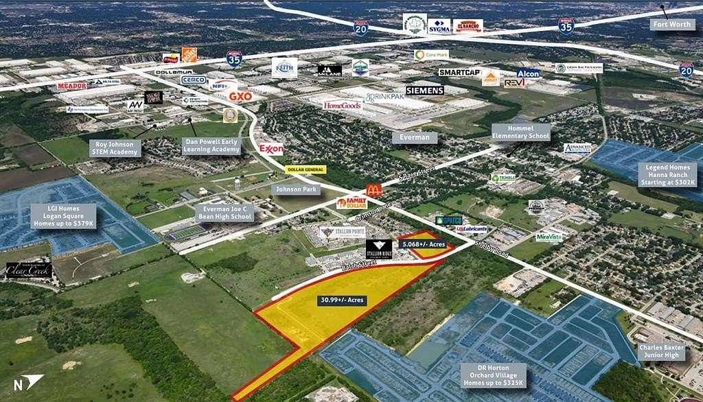 36 Acres of Land for Sale in Fort Worth, Texas