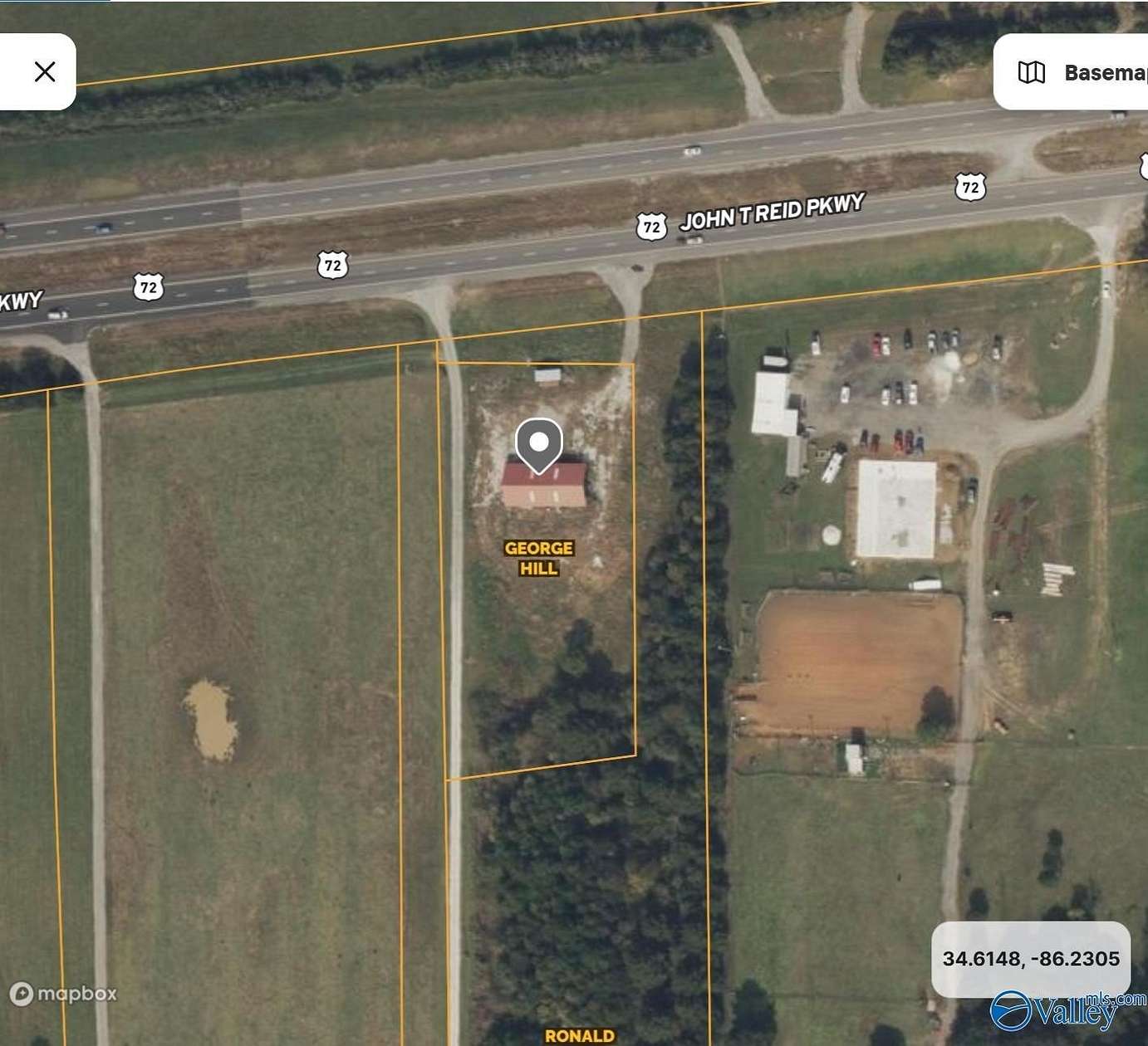 2 Acres of Commercial Land for Sale in Woodville, Alabama