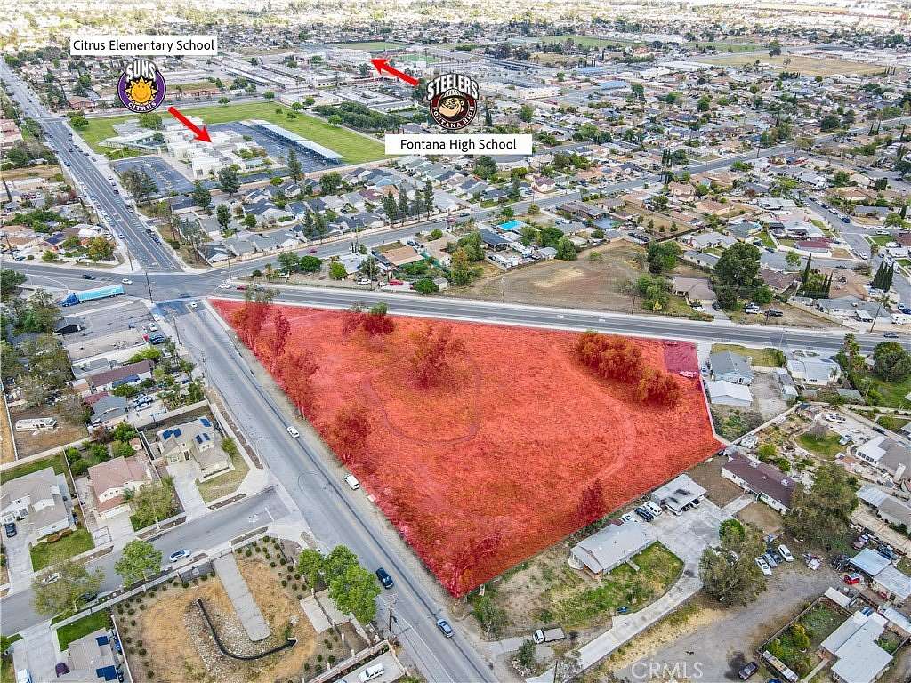 3.44 Acres of Residential Land for Sale in Fontana, California