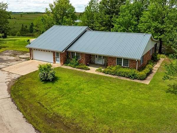 4.2 Acres of Residential Land with Home for Sale in Ramona, Oklahoma