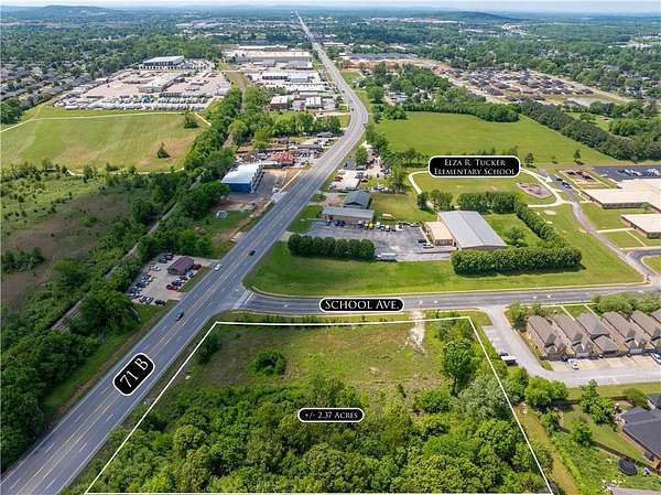 2.37 Acres of Commercial Land for Sale in Lowell, Arkansas