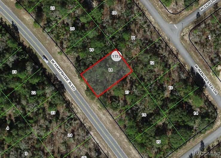 0.22 Acres of Residential Land for Sale in Citrus Springs, Florida