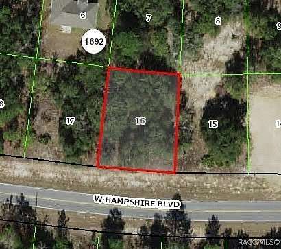 0.27 Acres of Residential Land for Sale in Citrus Springs, Florida