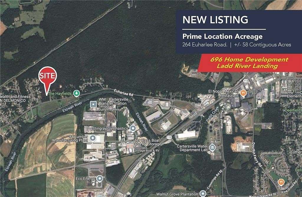 43 Acres of Land for Sale in Cartersville, Georgia