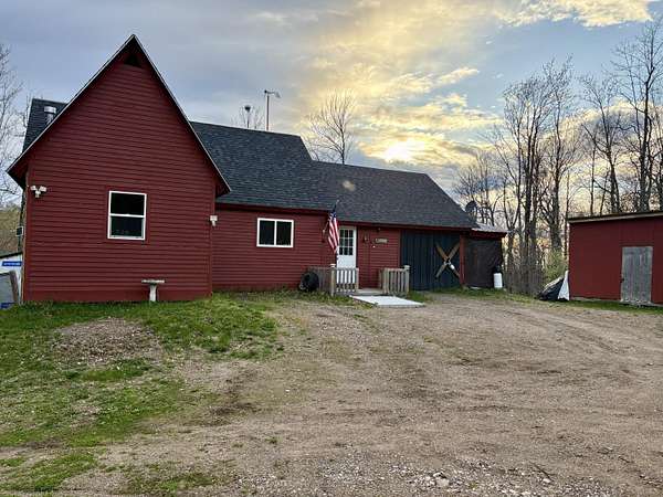 11.1 Acres of Recreational Land with Home for Sale in Dickinson Center, New York