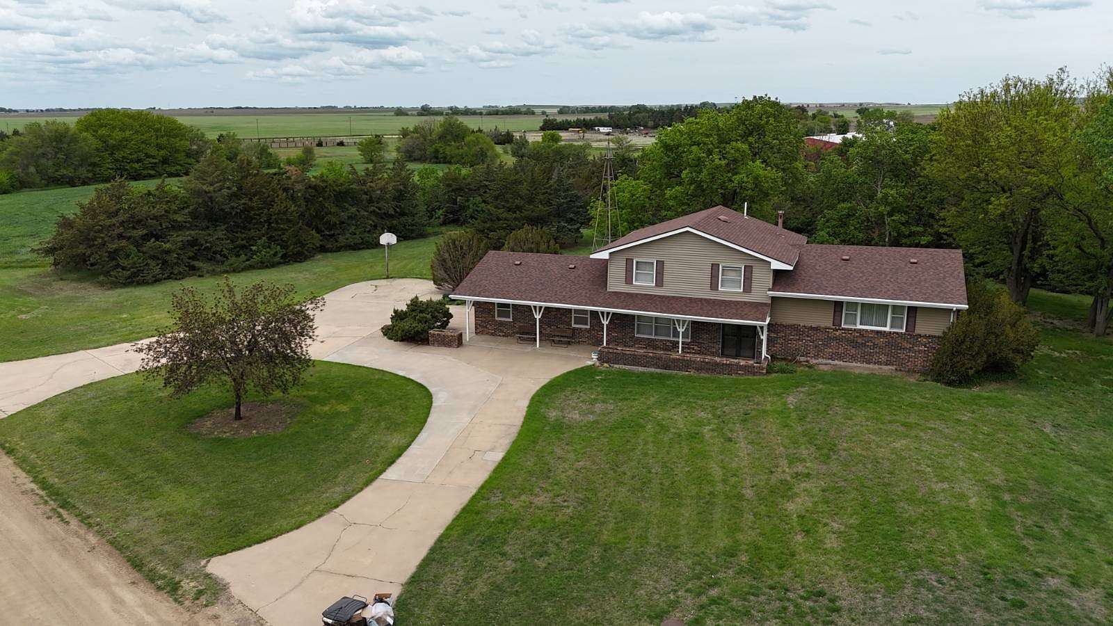 6.2 Acres of Residential Land with Home for Sale in Wilson, Kansas