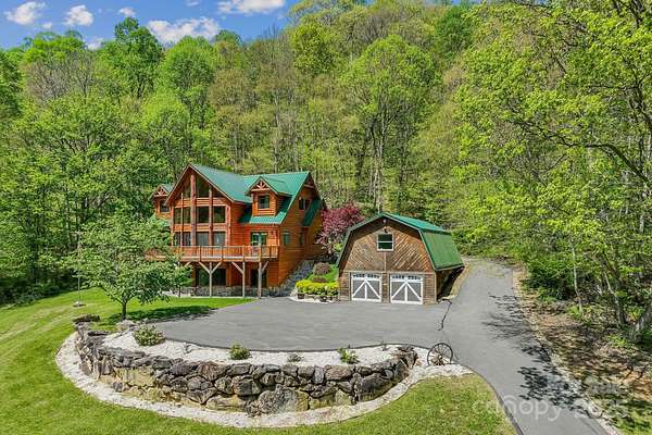 10 Acres of Recreational Land with Home for Sale in Mars Hill, North Carolina