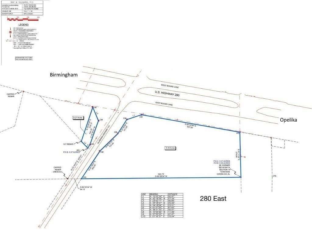 6.76 Acres of Commercial Land for Sale in Kellyton, Alabama