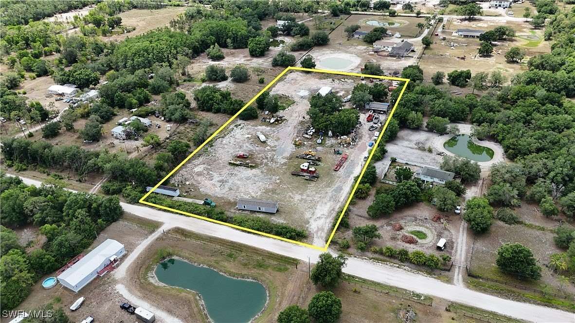 5 Acres of Residential Land with Home for Sale in Fort Myers, Florida