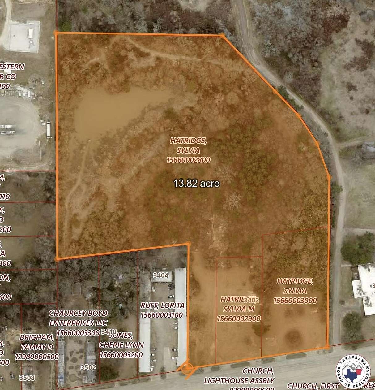 13 Acres of Commercial Land for Sale in Texarkana, Texas