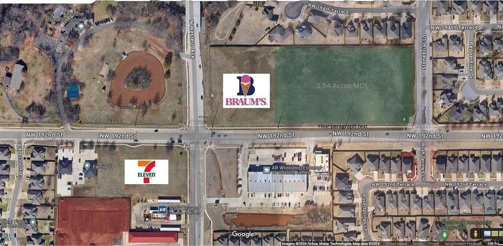 5.64 Acres of Mixed-Use Land for Sale in Edmond, Oklahoma