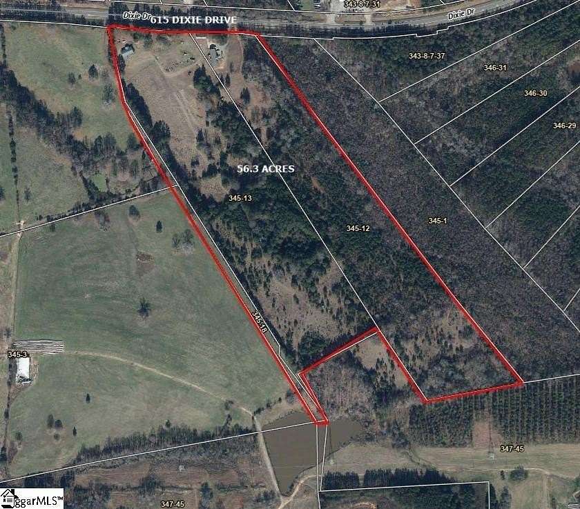 56.2 Acres of Recreational & Residential Land for Sale in Newberry, South Carolina