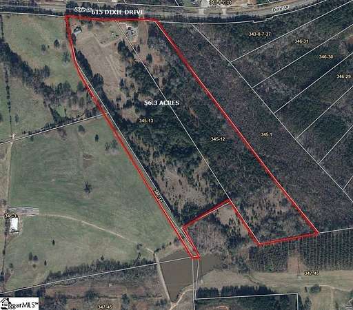 56.2 Acres of Recreational & Residential Land for Sale in Newberry, South Carolina