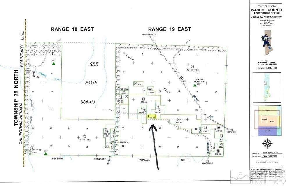 80 Acres of Land for Sale in Gerlach, Nevada